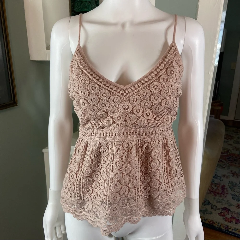 Abercrombie & Fitch Blush Lace Camisole
